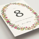 "Meadow Love" - Table Numbers in Tropical by Susan Moyal - Detail