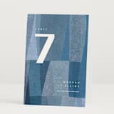 "denim patchwork" - Table Numbers in Seaside by Carrie Moradi - Folded
