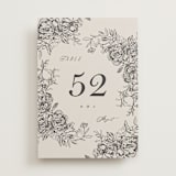 "etched floral" - Table Numbers in Stone by Phrosné Barwood - Front