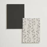 "etched floral" - Table Numbers in Stone by Phrosné Barwood - Back of Card Options