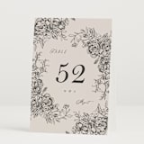 "etched floral" - Table Numbers in Stone by Phrosné Barwood - Folded