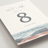 "waves" - Table Numbers in Beachy by Pixel and Hank - Detail