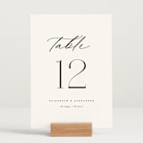 "Grande" - Table Numbers in Cotton by Carolyn Nicks - Displayed (stand not included)