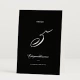 "Classically Elegant" - Table Numbers in Snow by Brandy Folse - Folded
