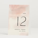 "First light" - Table Numbers in Blush by Itsy Belle Studio - Folded