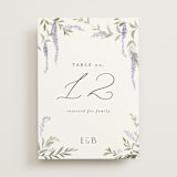 "Enchanted Evening" - Table Numbers in Lavender by Design Lotus - Front