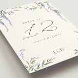 "Enchanted Evening" - Table Numbers in Lavender by Design Lotus - Detail