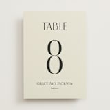 "Commonwealth" - Table Numbers in Ecru by That Girl Press - Front