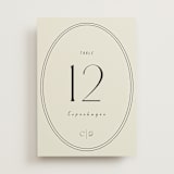 "la graine" - Table Numbers in Onyx by Alaina Cherup - Front