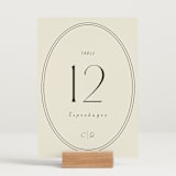 "la graine" - Table Numbers in Onyx by Alaina Cherup - Displayed (stand not included)