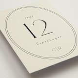 "la graine" - Table Numbers in Onyx by Alaina Cherup - Detail