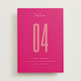 "Pop Romance" - Table Numbers in Fruit Punch by Ashley DeMeyere - Front
