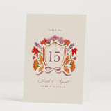 "Crest Fall" - Table Numbers in Autumn by Pink House Press - Folded