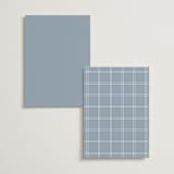 "Modern Air" - Table Numbers in Dusty Blue by Stacey Meacham - Back of Card Options