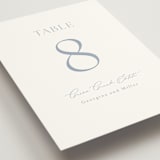 "Modern Air" - Table Numbers in Dusty Blue by Stacey Meacham - Detail