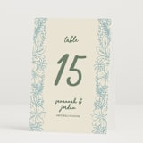 "Bloom" - Table Numbers in Waterfall by Kelly Watkins - Folded