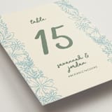 "Bloom" - Table Numbers in Waterfall by Kelly Watkins - Detail