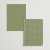 "Brooklyn" - Table Numbers in Sage by Ellen Schlegelmilch - Back of Card Options