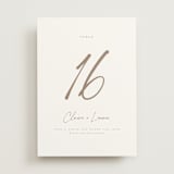 "Full Photo" - Table Numbers in Chiffon by Orasie - Front