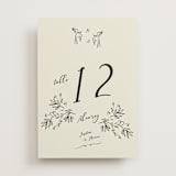 "Sundaland Gardens" - Table Numbers in Ivory by Ani Somi - Front