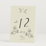 "Sundaland Gardens" - Table Numbers in Ivory by Ani Somi - Folded