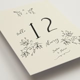 "Sundaland Gardens" - Table Numbers in Ivory by Ani Somi - Detail