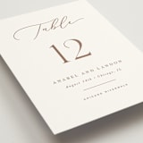 "Luxe script" - Table Numbers in Pearl by Hooray Creative - Detail