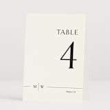 "Align" - Table Numbers in Cotton by Jennifer Postorino - Folded