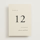 "Simply" - Table Numbers in Linen by Brianne Larsen - Front