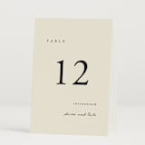 "Simply" - Table Numbers in Linen by Brianne Larsen - Folded