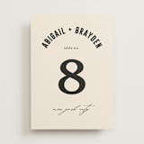 "Spin" - Table Numbers in Cream by Pixel and Hank - Front