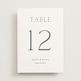 "In Love" - Table Numbers in Cotton by Vanessa Doyle - Front