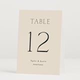 "In Love" - Table Numbers in Linen by Vanessa Doyle - Folded