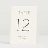 "In Love" - Table Numbers in Cotton by Vanessa Doyle - Folded