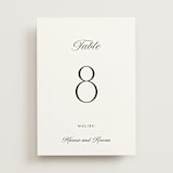 "Classic Chic" - Table Numbers in Pearl by Shirley Lin Schneider - Front