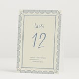 "Florence" - Table Numbers in Sky by Kelly Watkins - Folded