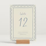 "Florence" - Table Numbers in Sky by Kelly Watkins - Displayed (stand not included)