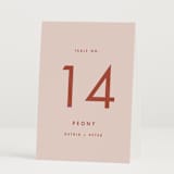 "Jot" - Table Numbers in Peach Cream by Snow and Ivy - Folded