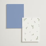 "SweetHearts" - Table Numbers in Periwinkle by Design Lotus - Back of Card Options