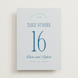 "Riviera" - Table Numbers in Ocean by Kelly Schmidt - Front