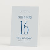 "Riviera" - Table Numbers in Ocean by Kelly Schmidt - Folded