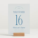 "Riviera" - Table Numbers in Ocean by Kelly Schmidt - Displayed (stand not included)