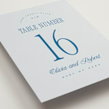 "Riviera" - Table Numbers in Ocean by Kelly Schmidt - Detail