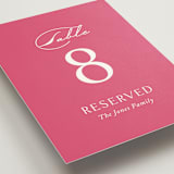 "Everlasting" - Table Numbers in Carnation by Jennifer Postorino - Detail