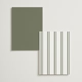 "Boulevard" - Table Numbers in Moss by Megan Davis - Back of Card Options