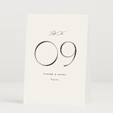 "Numerical" - Table Numbers in Lily by Owl and Toad - Folded