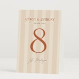 "Ambrosial" - Table Numbers in Butter by Pixel and Hank - Folded