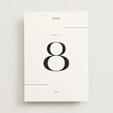 "Marcona" - Table Numbers in Ink by Blustery August - Front