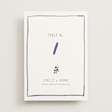 "Blue Bells" - Table Numbers in Cornflower by Mere Paper - Front