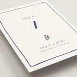 "Blue Bells" - Table Numbers in Cornflower by Mere Paper - Detail